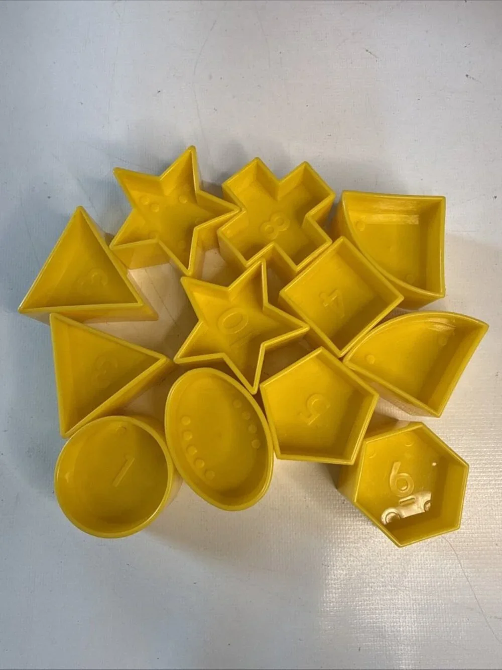 Tupperware SHAPE-O BALL Vintage Shape Sorter Baby Toy Complete 12 x Shapes & Box
